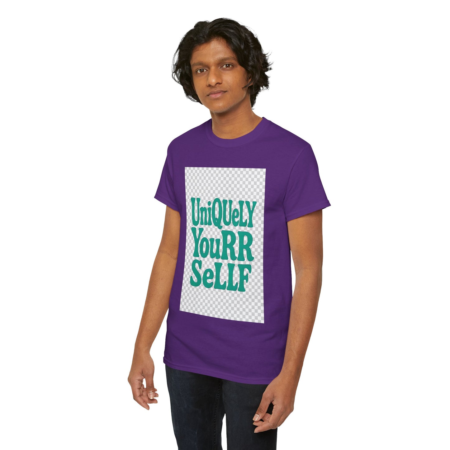 Uniquely Yourrsellf Unisex Heavy Cotton Tee – Empowerment Graphic Shirt, Everyday Comfort | UNIQUELY YOURRSELLF