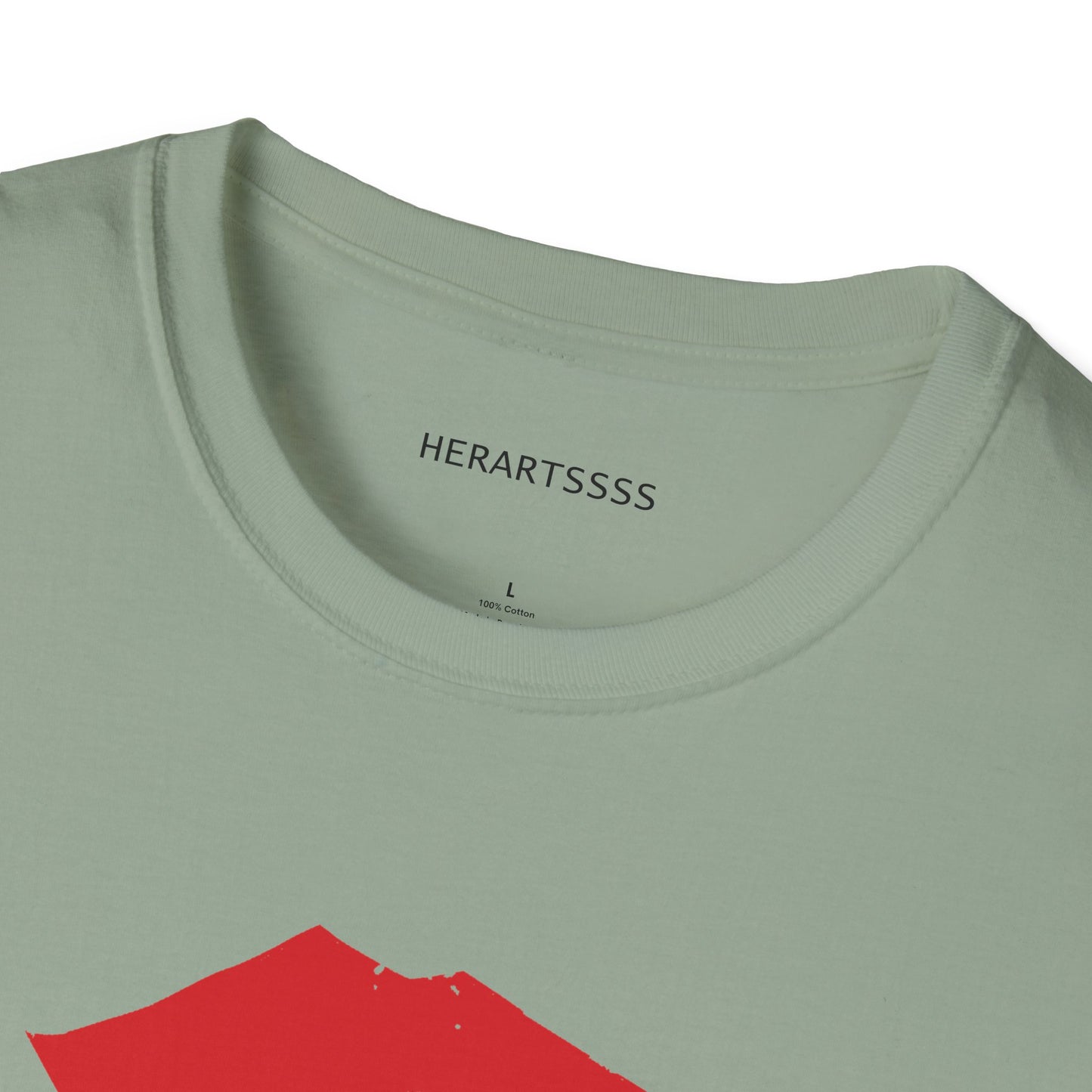 Kiss Mark Unisex Softstyle T-Shirt — 100% Ring-Spun Cotton | HERARTSSSS