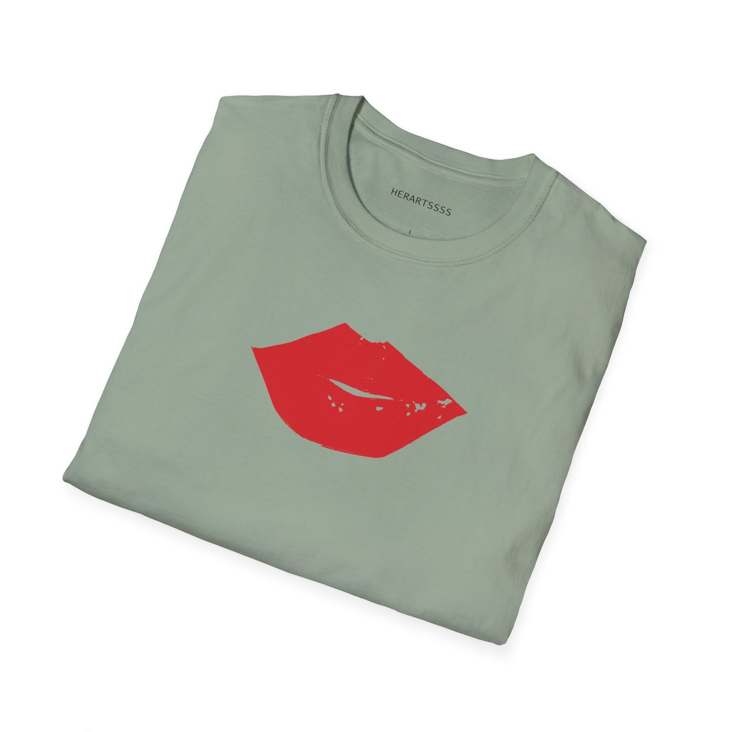Kiss Mark Unisex Softstyle T-Shirt — 100% Ring-Spun Cotton | HERARTSSSS