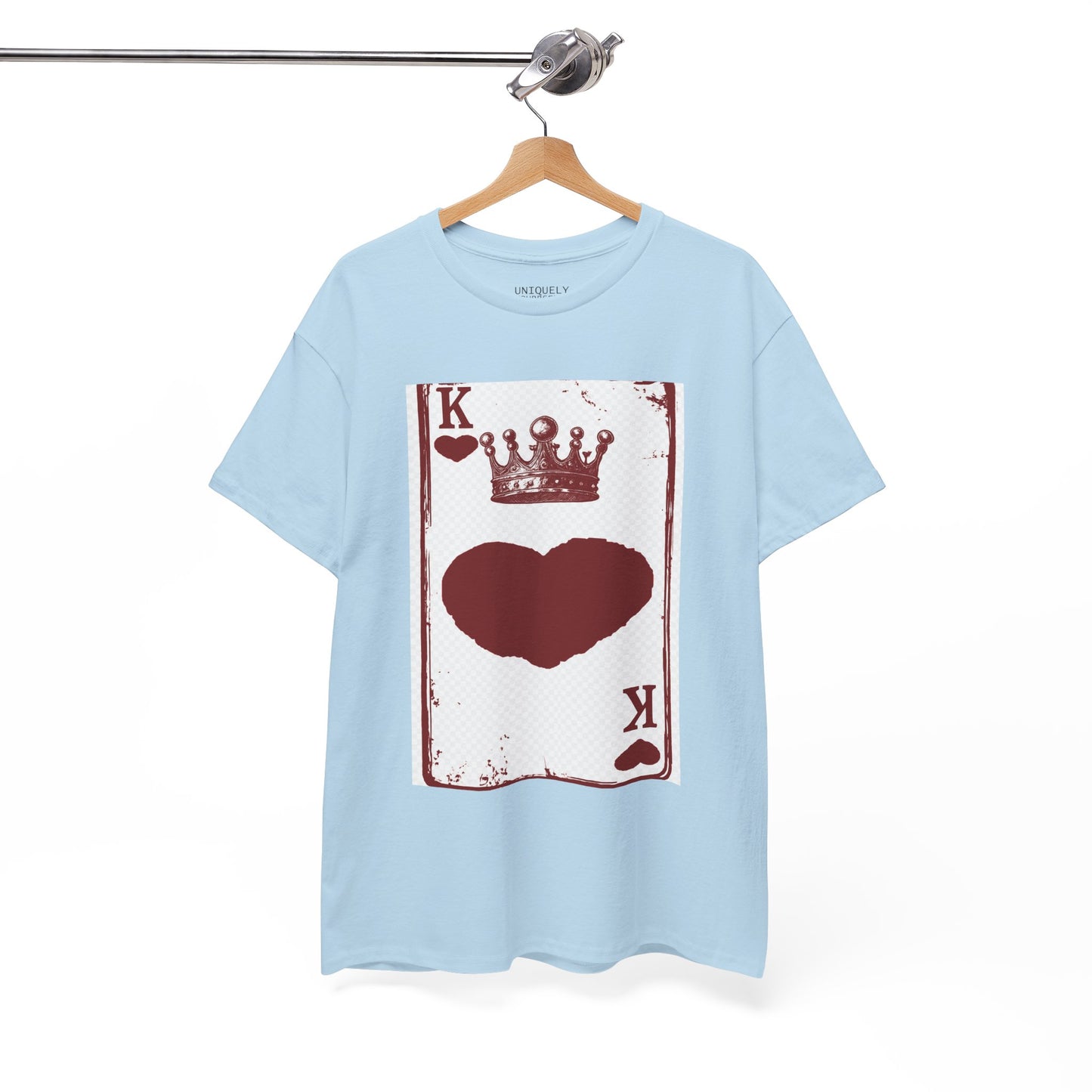 King of Hearts — Unisex Heavy Cotton Tee (Playing Card Graphic) | UNIQUELY YOURRSELLF