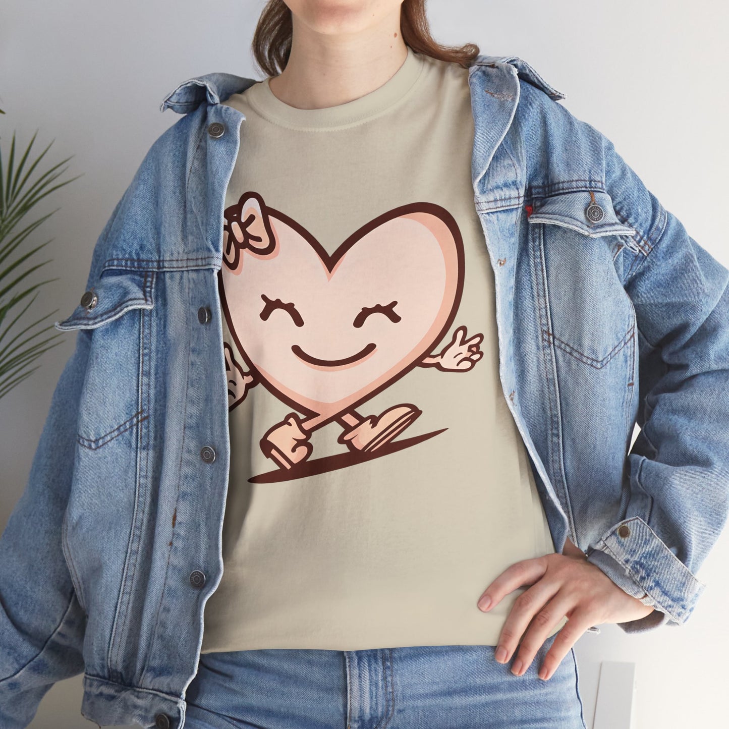 Heart Skating Tee, Cute Valentine Shirt, Unisex Cotton T-Shirt, Love Graphic Tee, Skater Gift, Couples Shirt, Birthday Present