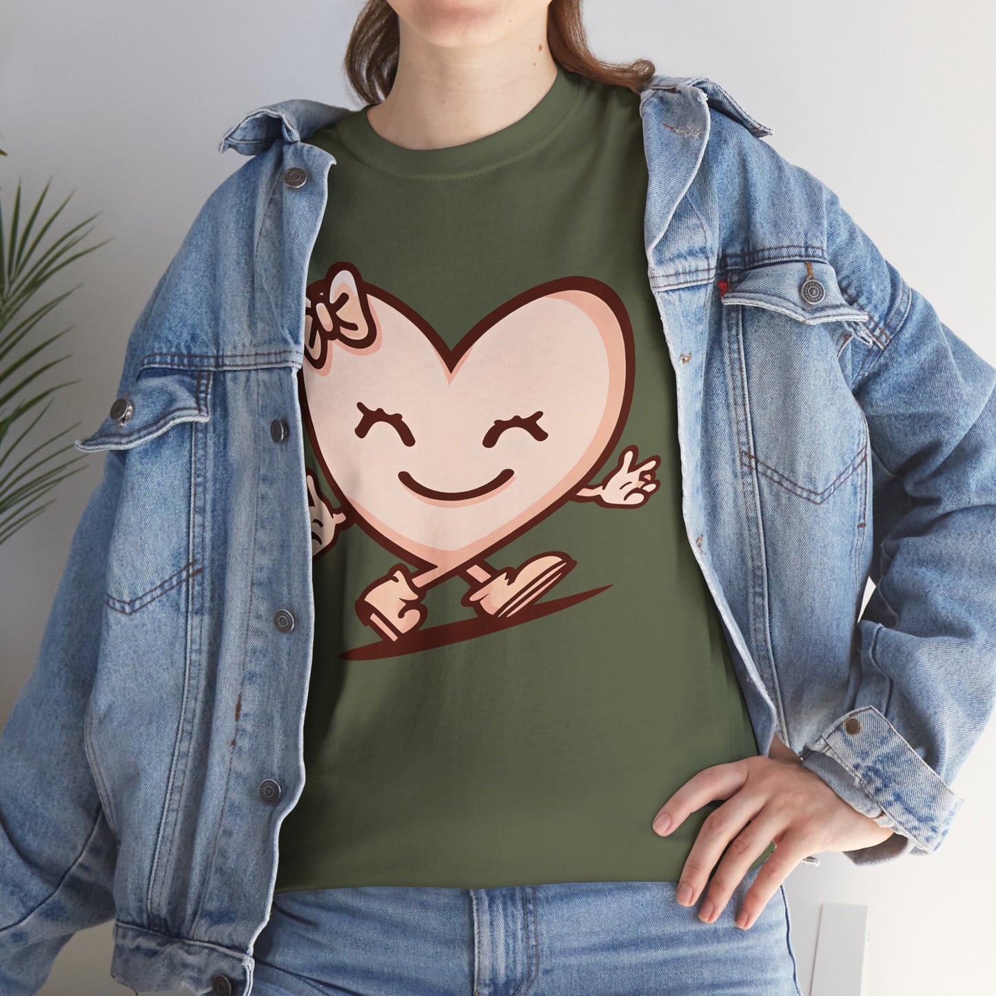 Heart Skating Tee, Cute Valentine Shirt, Unisex Cotton T-Shirt, Love Graphic Tee, Skater Gift, Couples Shirt, Birthday Present