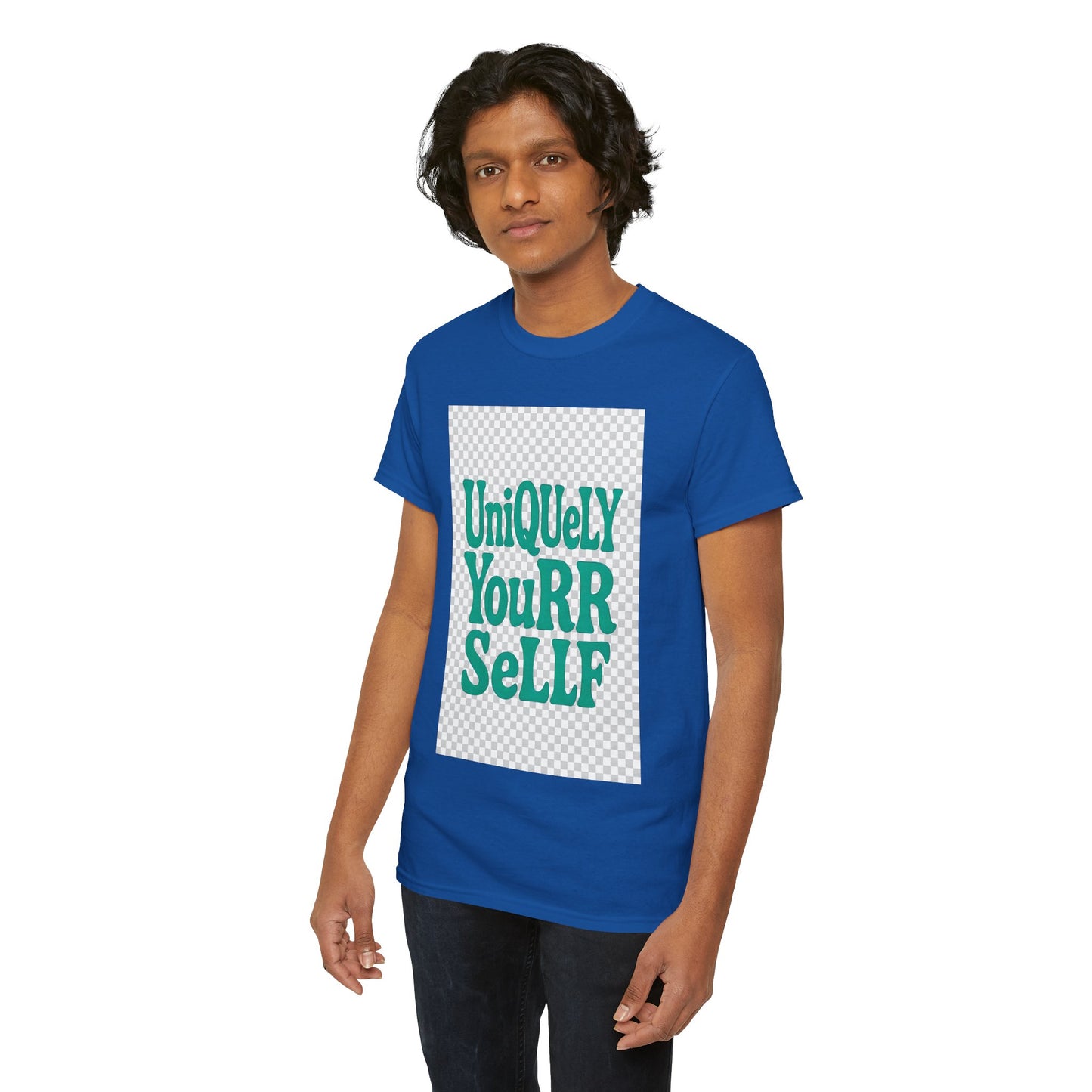 Uniquely Yourrsellf Unisex Heavy Cotton Tee – Empowerment Graphic Shirt, Everyday Comfort | UNIQUELY YOURRSELLF