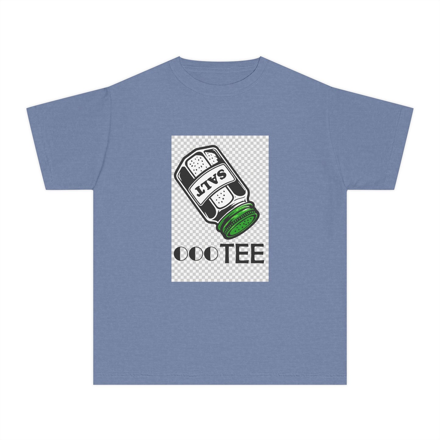 Salty Tee — Kids Garment-Dyed Coastal Tee (100% Combed Cotton)