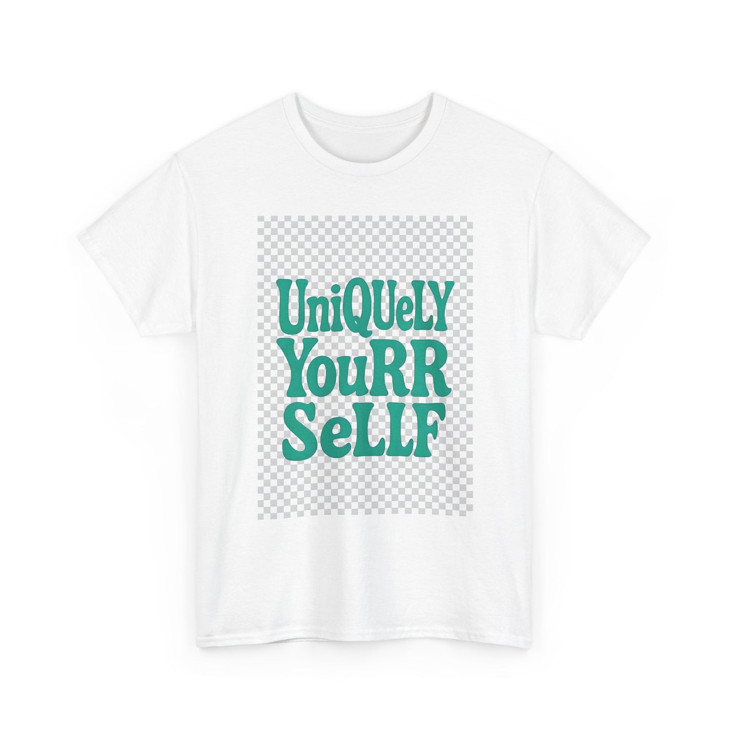 Uniquely You Unisex Heavy Cotton Tee – Empowerment Graphic Shirt, Everyday Comfort | HERARTSSSS