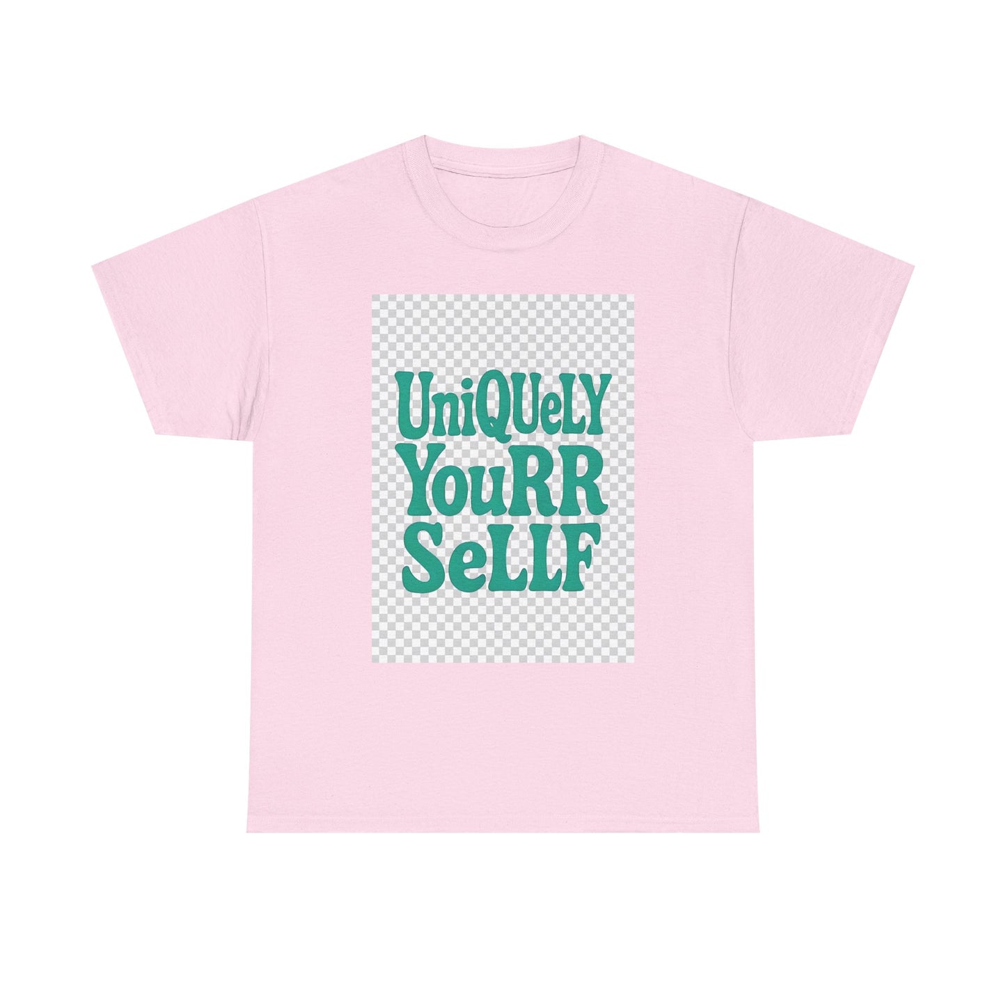 Uniquely You Unisex Heavy Cotton Tee – Empowerment Graphic Shirt, Everyday Comfort | HERARTSSSS
