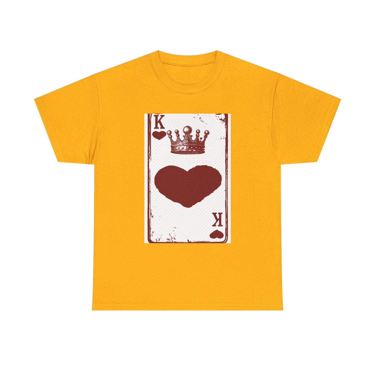 King of Hearts — Unisex Heavy Cotton Tee (Playing Card Graphic)