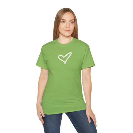 Heart Unisex Softstyle T-Shirt — 100% Ring-Spun Cotton