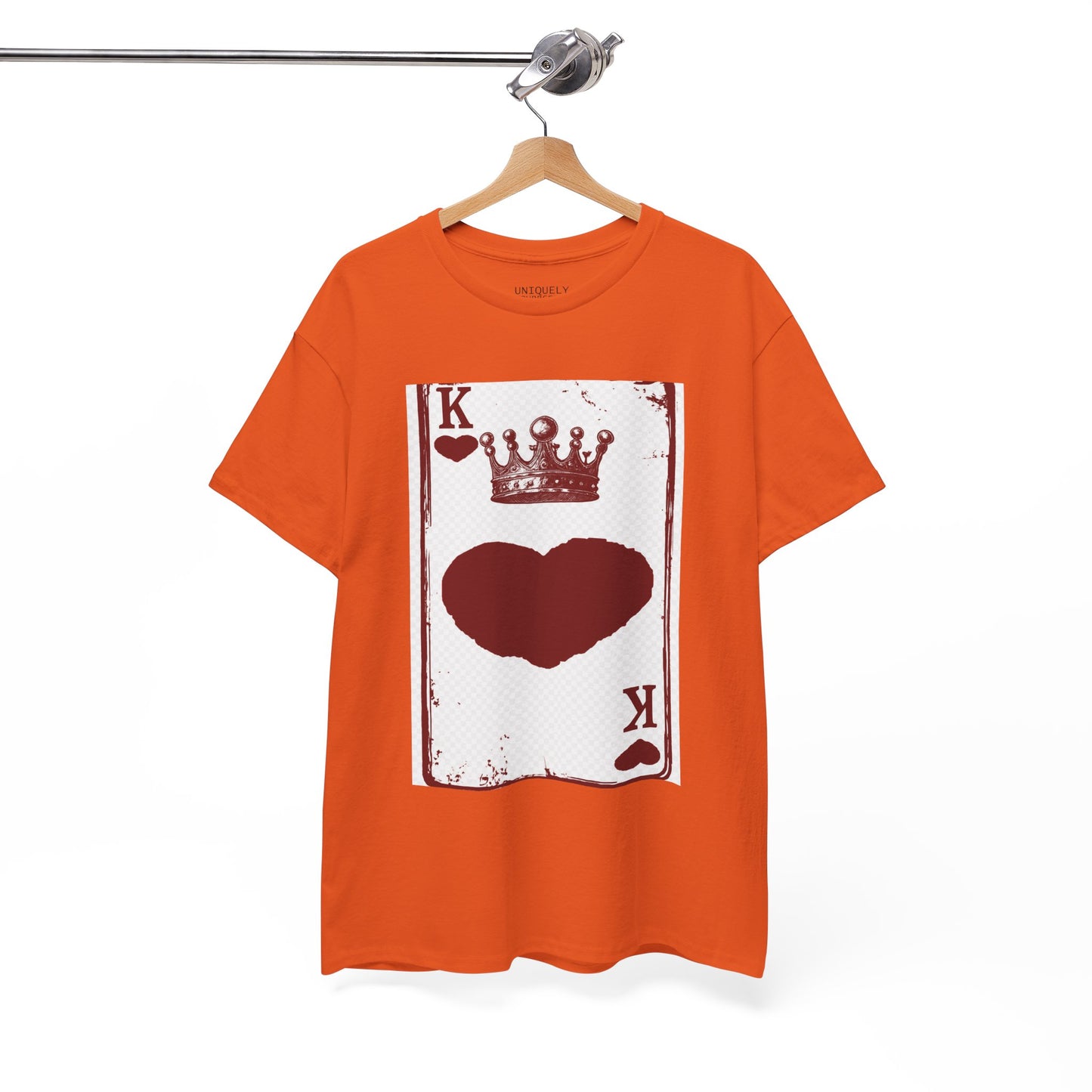 King of Hearts — Unisex Heavy Cotton Tee (Playing Card Graphic) | UNIQUELY YOURRSELLF