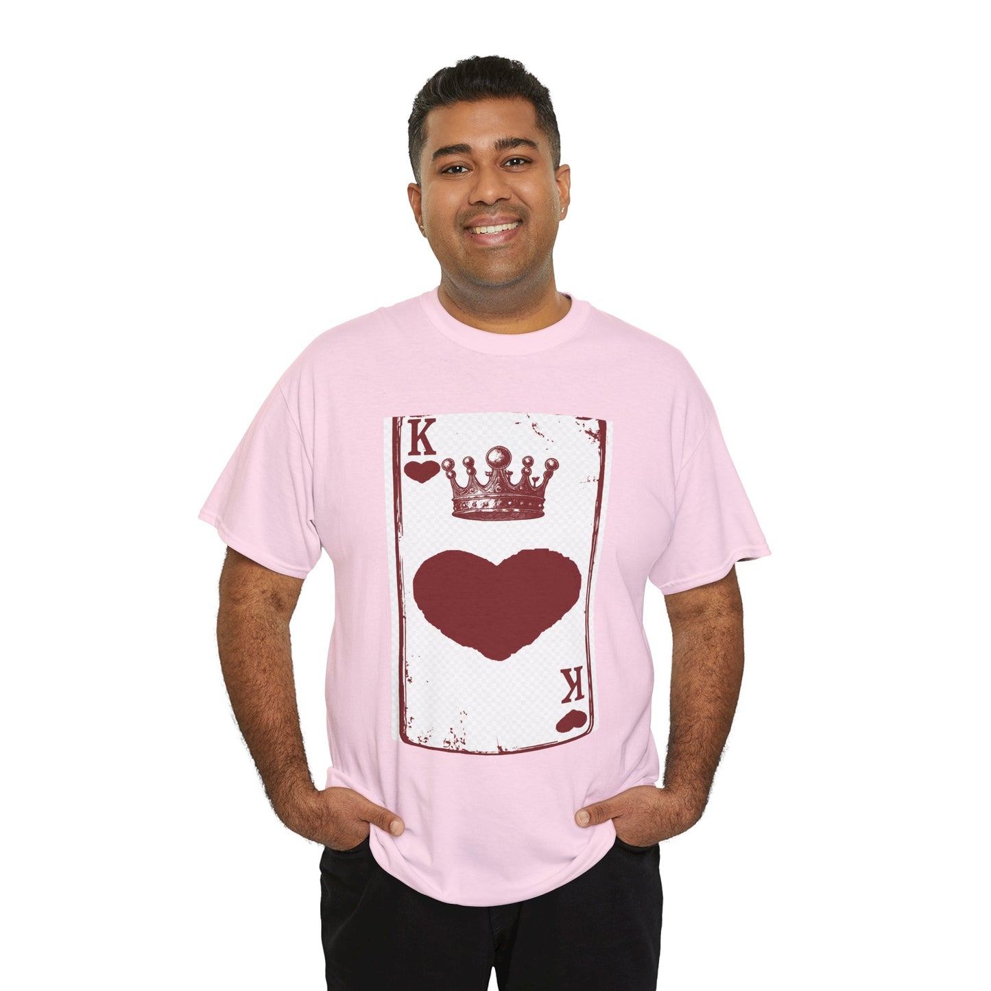King of Hearts — Unisex Heavy Cotton Tee (Playing Card Graphic)