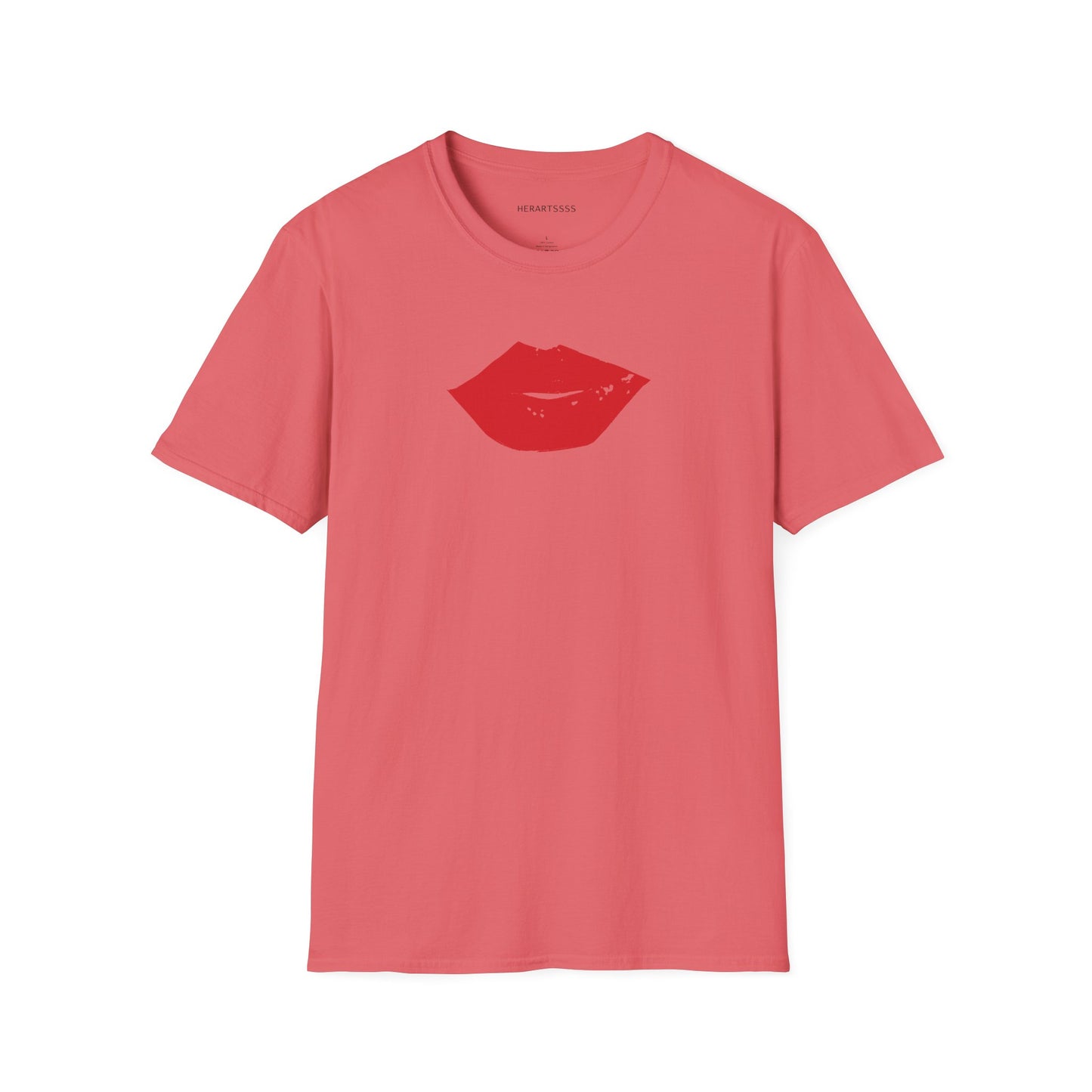 Kiss Mark Unisex Softstyle T-Shirt — 100% Ring-Spun Cotton | HERARTSSSS