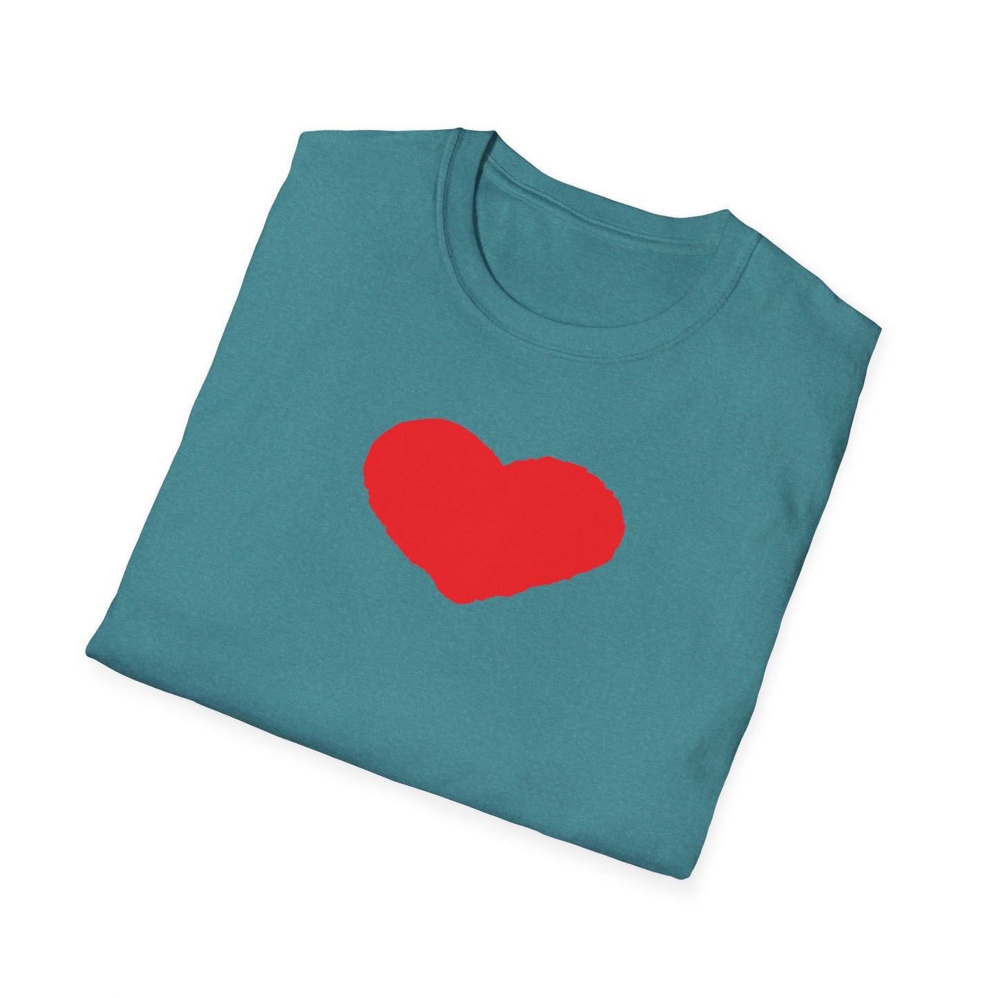 Heart Unisex Softstyle T-Shirt — 100% Ring-Spun Cotton
