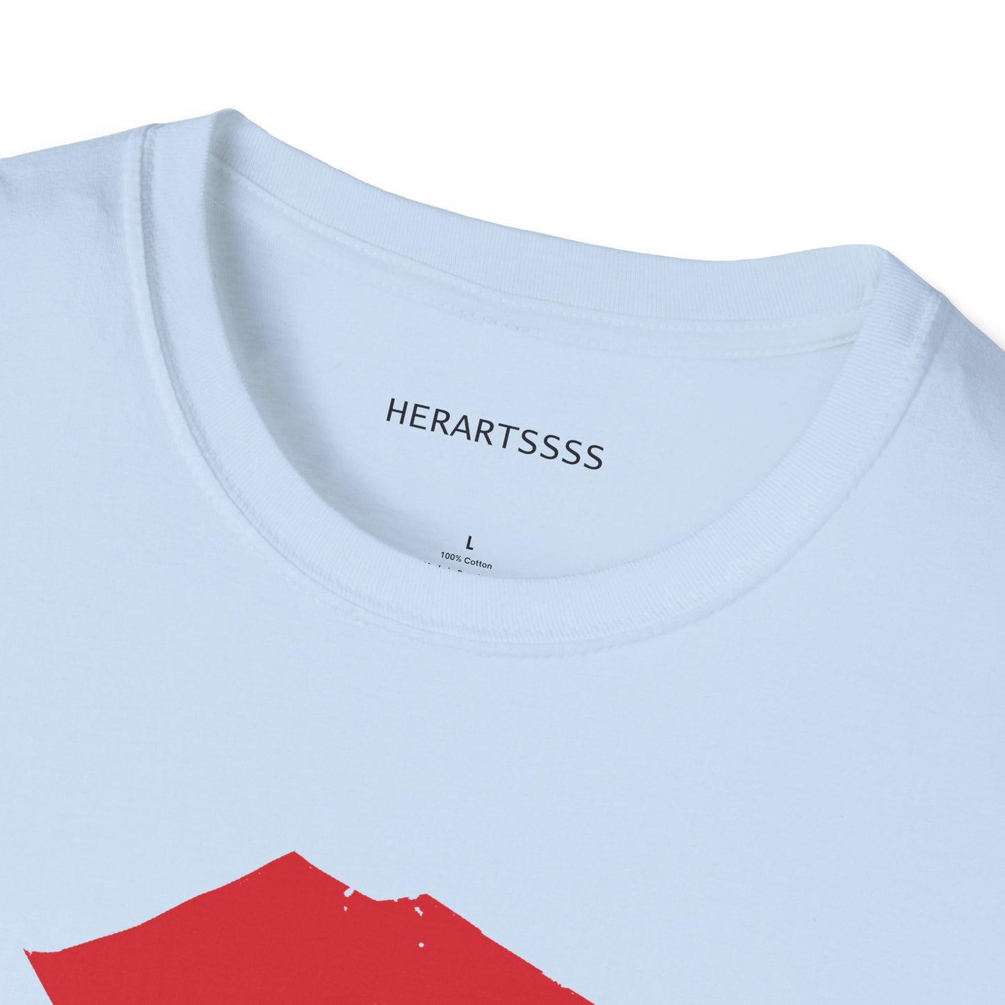 Kiss Mark Unisex Softstyle T-Shirt — 100% Ring-Spun Cotton | HERARTSSSS