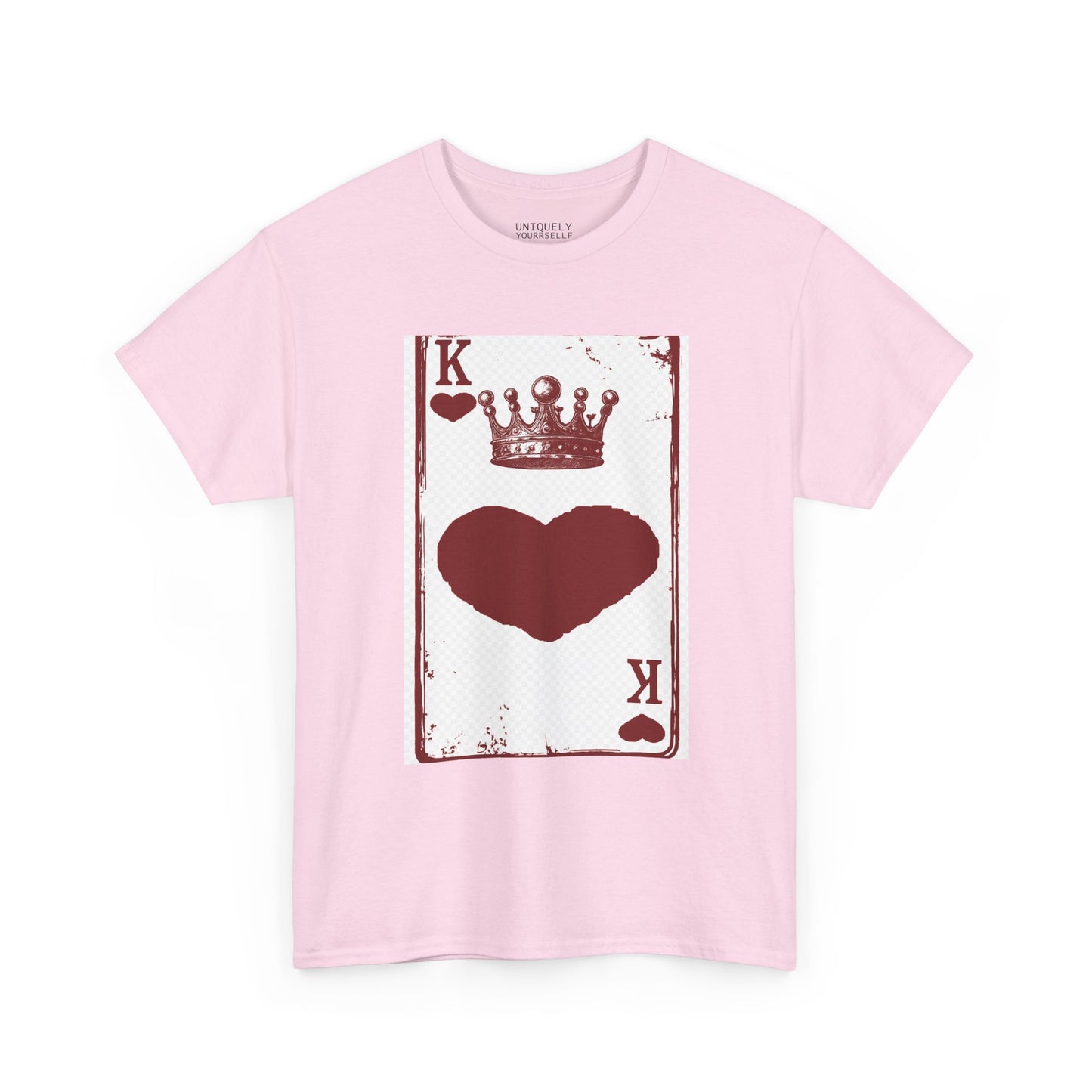 King of Hearts — Unisex Heavy Cotton Tee (Playing Card Graphic) | UNIQUELY YOURRSELLF