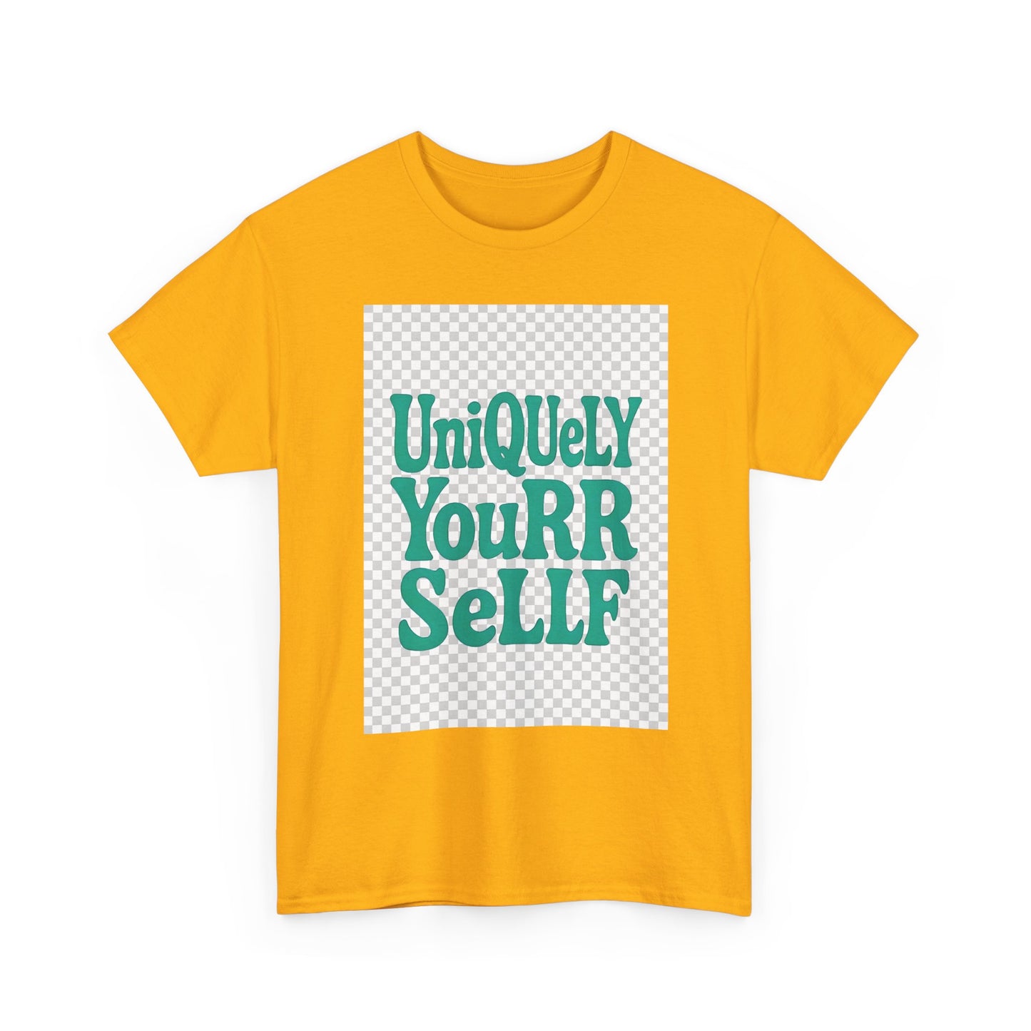 Uniquely You Unisex Heavy Cotton Tee – Empowerment Graphic Shirt, Everyday Comfort | HERARTSSSS