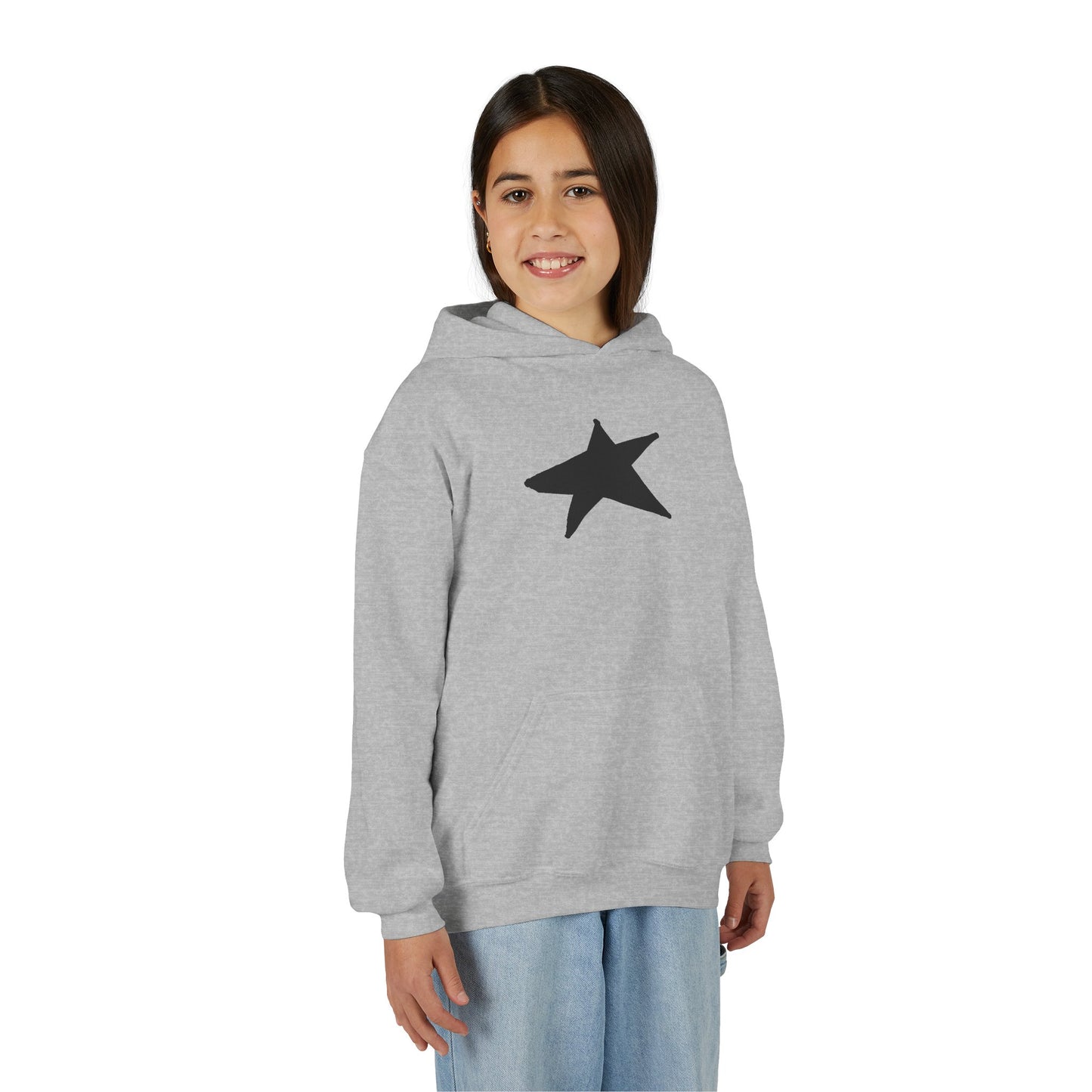 Youth Heavy Blend Hooded Sweatshirt — Cozy Kangaroo Pocket (50/50)