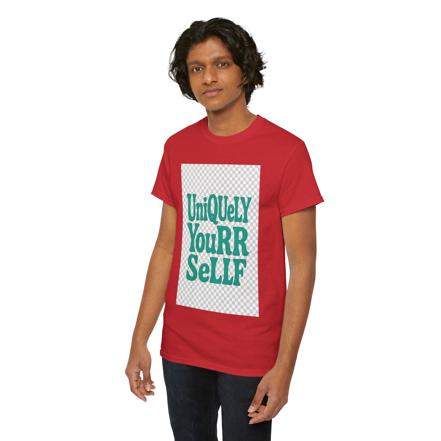 Uniquely Yourrsellf Unisex Heavy Cotton Tee – Empowerment Graphic Shirt, Everyday Comfort | UNIQUELY YOURRSELLF