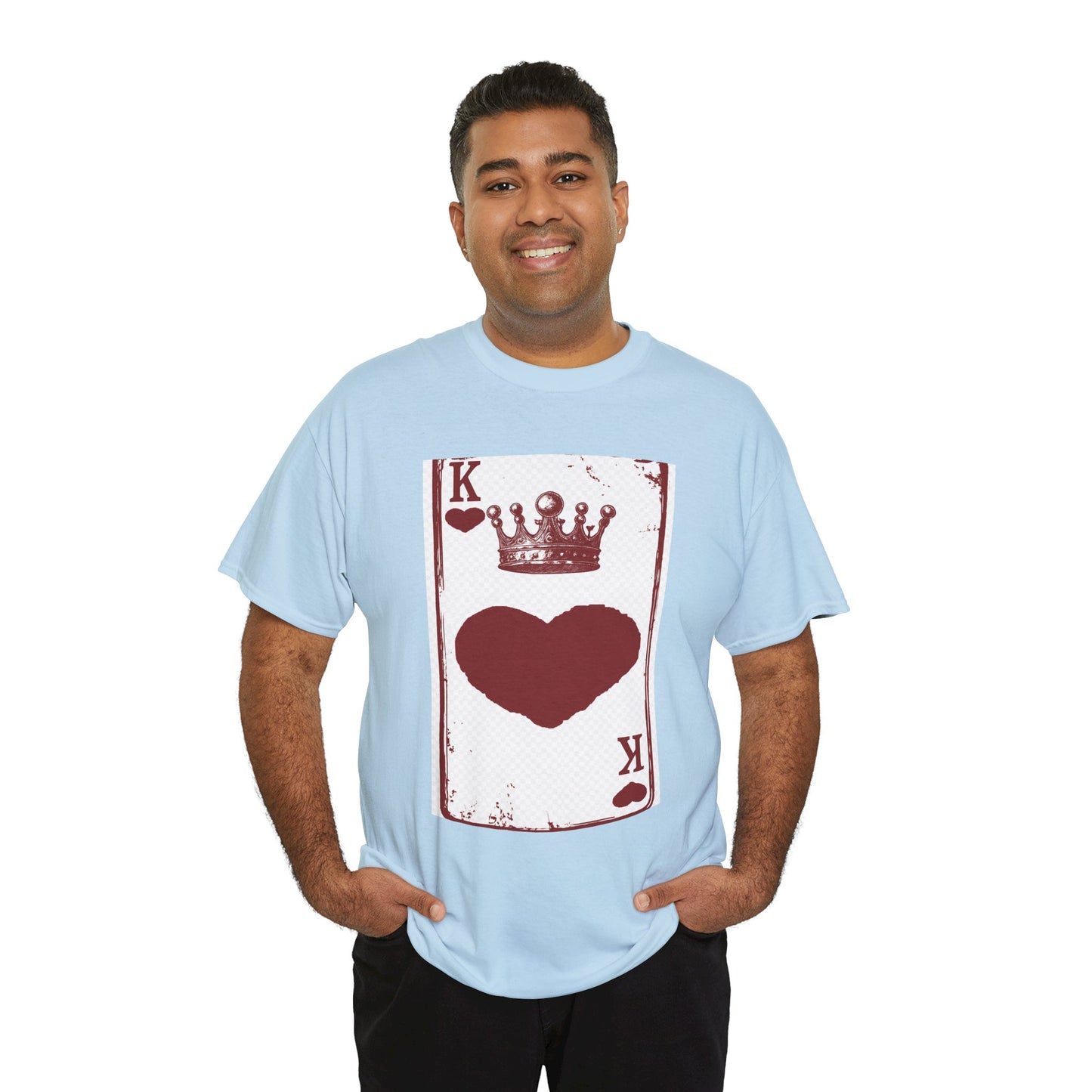 King of Hearts — Unisex Heavy Cotton Tee (Playing Card Graphic) | UNIQUELY YOURRSELLF