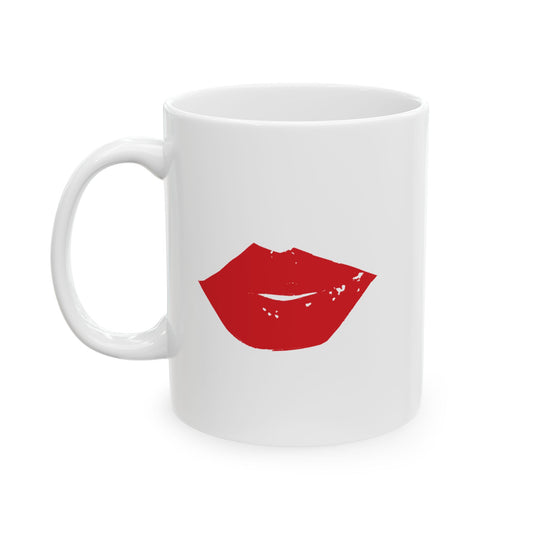 Kissable Red Lip Ceramic Mug - 11oz