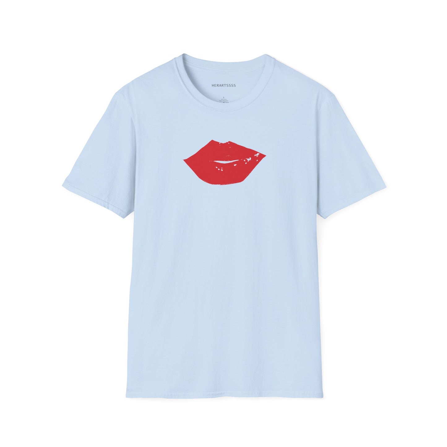 Kiss Mark Unisex Softstyle T-Shirt — 100% Ring-Spun Cotton | HERARTSSSS