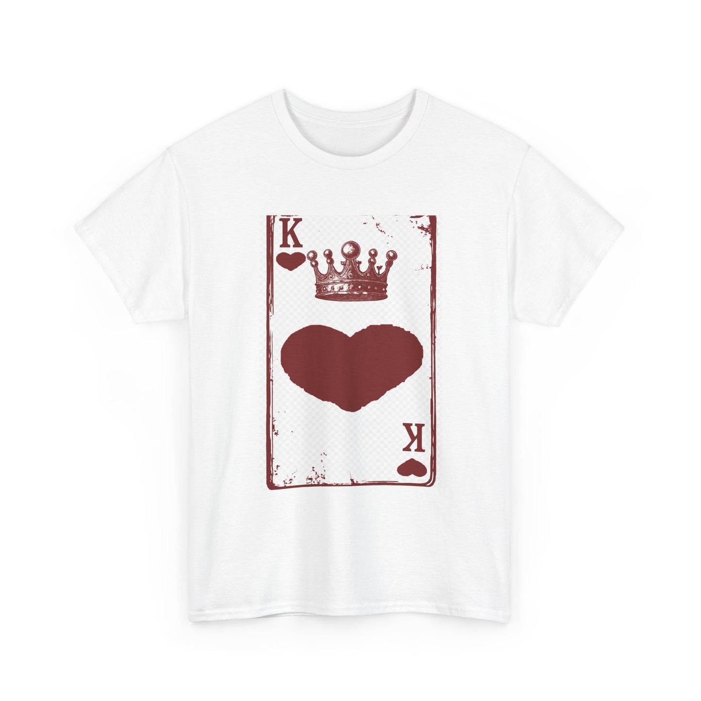 King of Hearts — Unisex Heavy Cotton Tee (Playing Card Graphic)