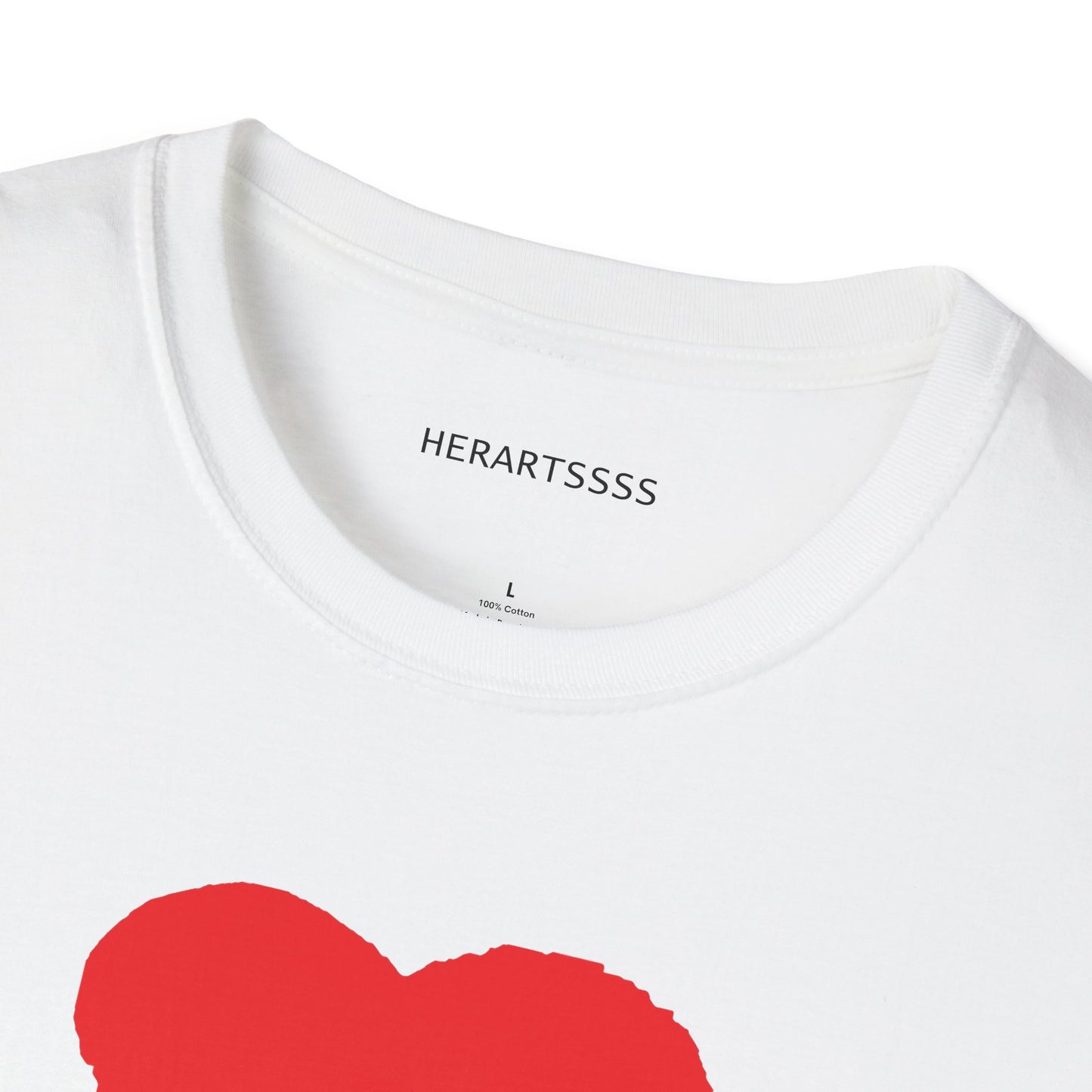 Heart Unisex Softstyle T-Shirt — 100% Ring-Spun Cotton | HERARTSSSS