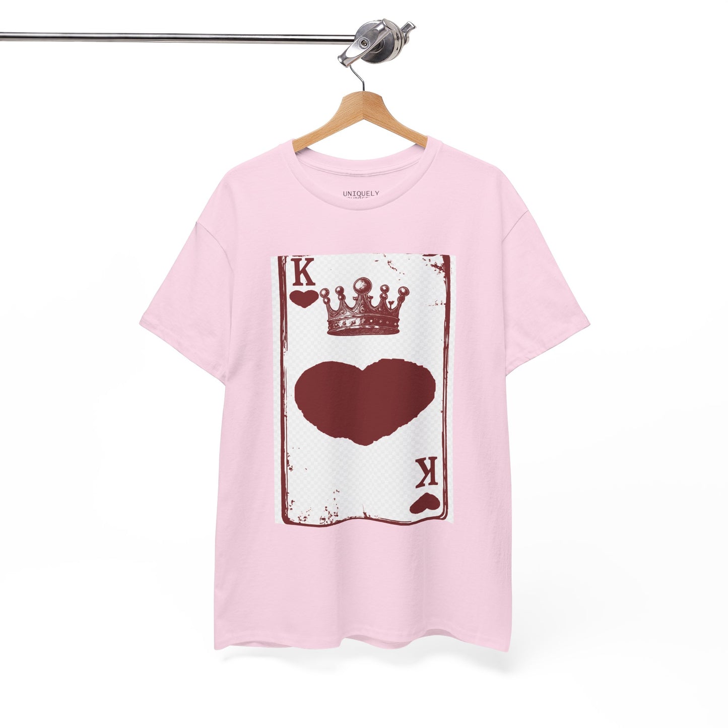 King of Hearts — Unisex Heavy Cotton Tee (Playing Card Graphic) | UNIQUELY YOURRSELLF