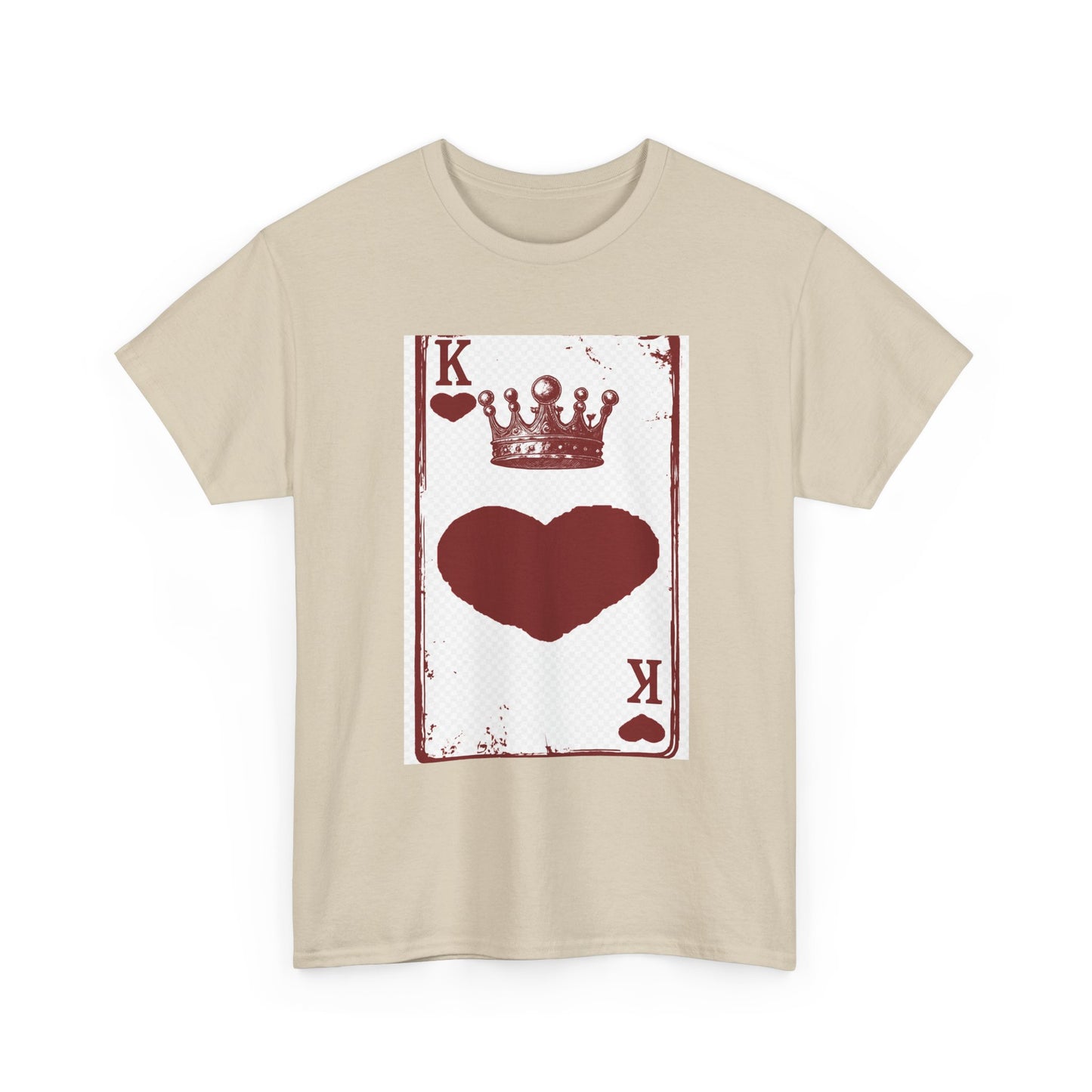 King of Hearts — Unisex Heavy Cotton Tee (Playing Card Graphic)