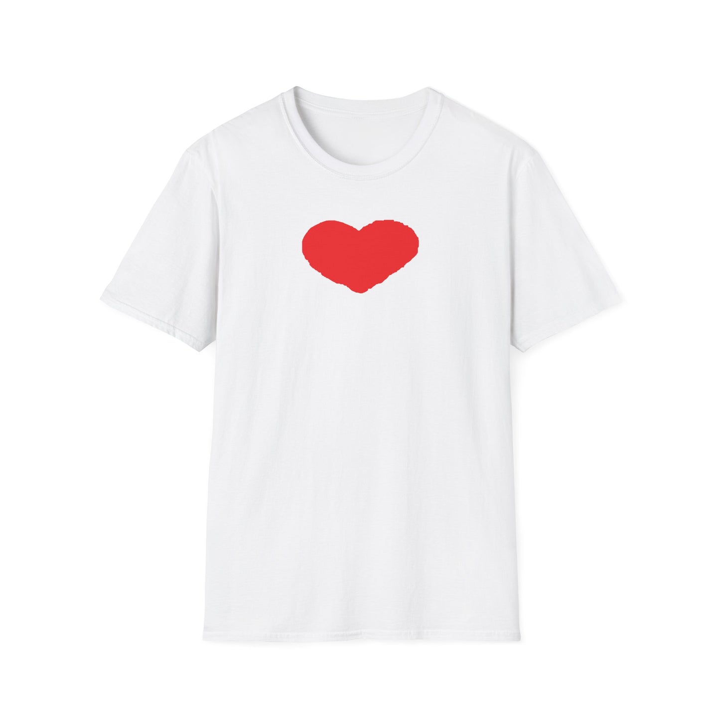 Heart Unisex Softstyle T-Shirt — 100% Ring-Spun Cotton