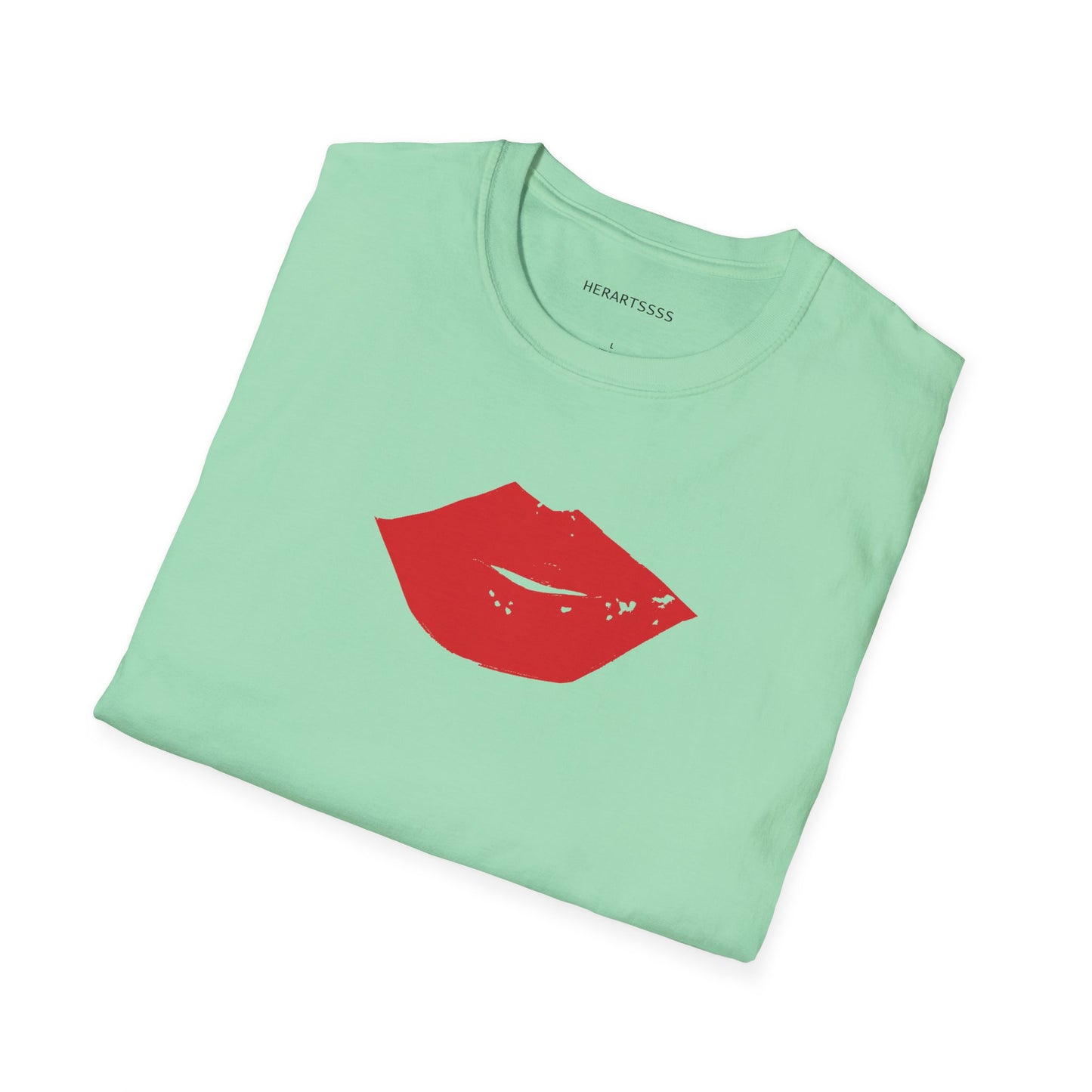 Kiss Mark Unisex Softstyle T-Shirt — 100% Ring-Spun Cotton | HERARTSSSS
