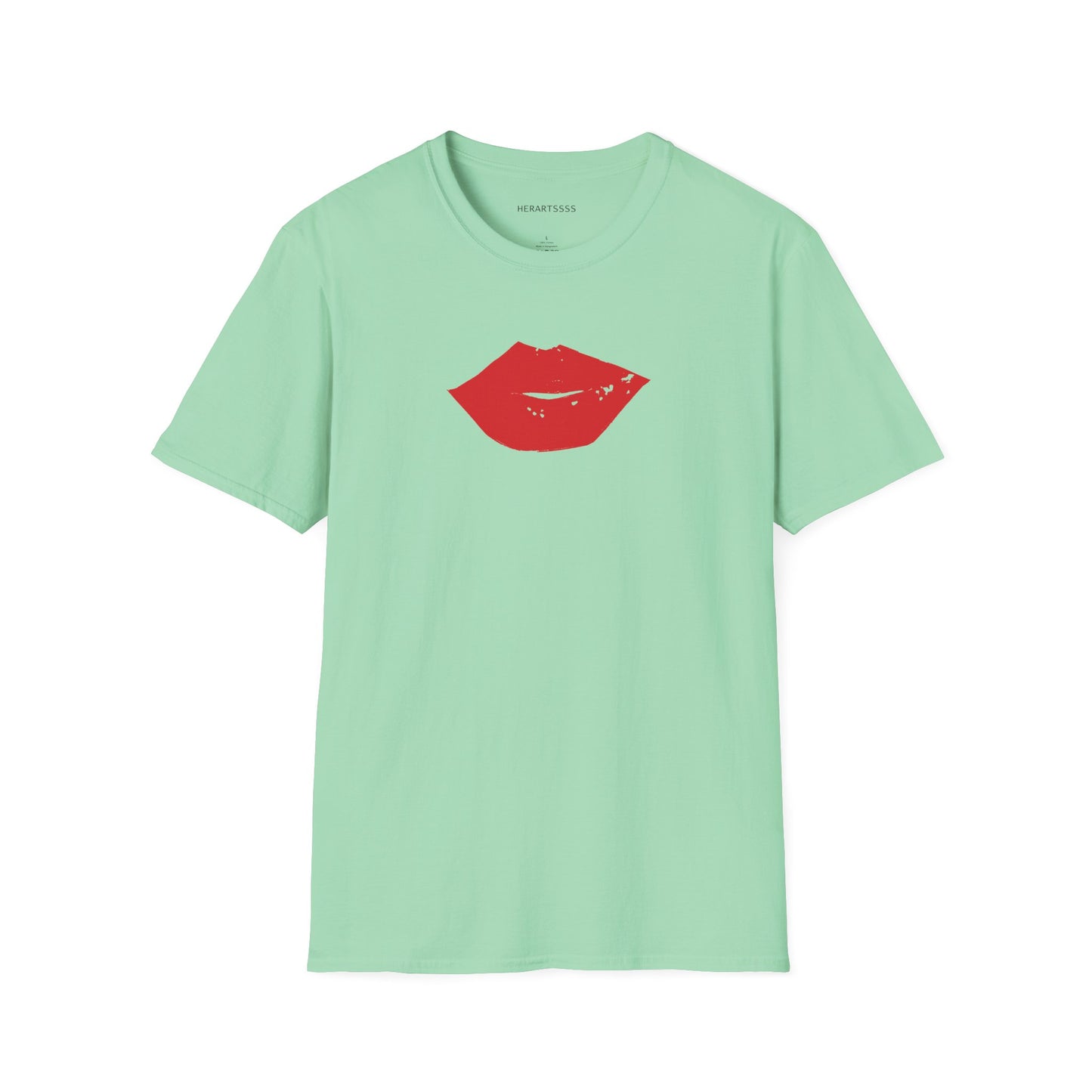 Kiss Mark Unisex Softstyle T-Shirt — 100% Ring-Spun Cotton | HERARTSSSS