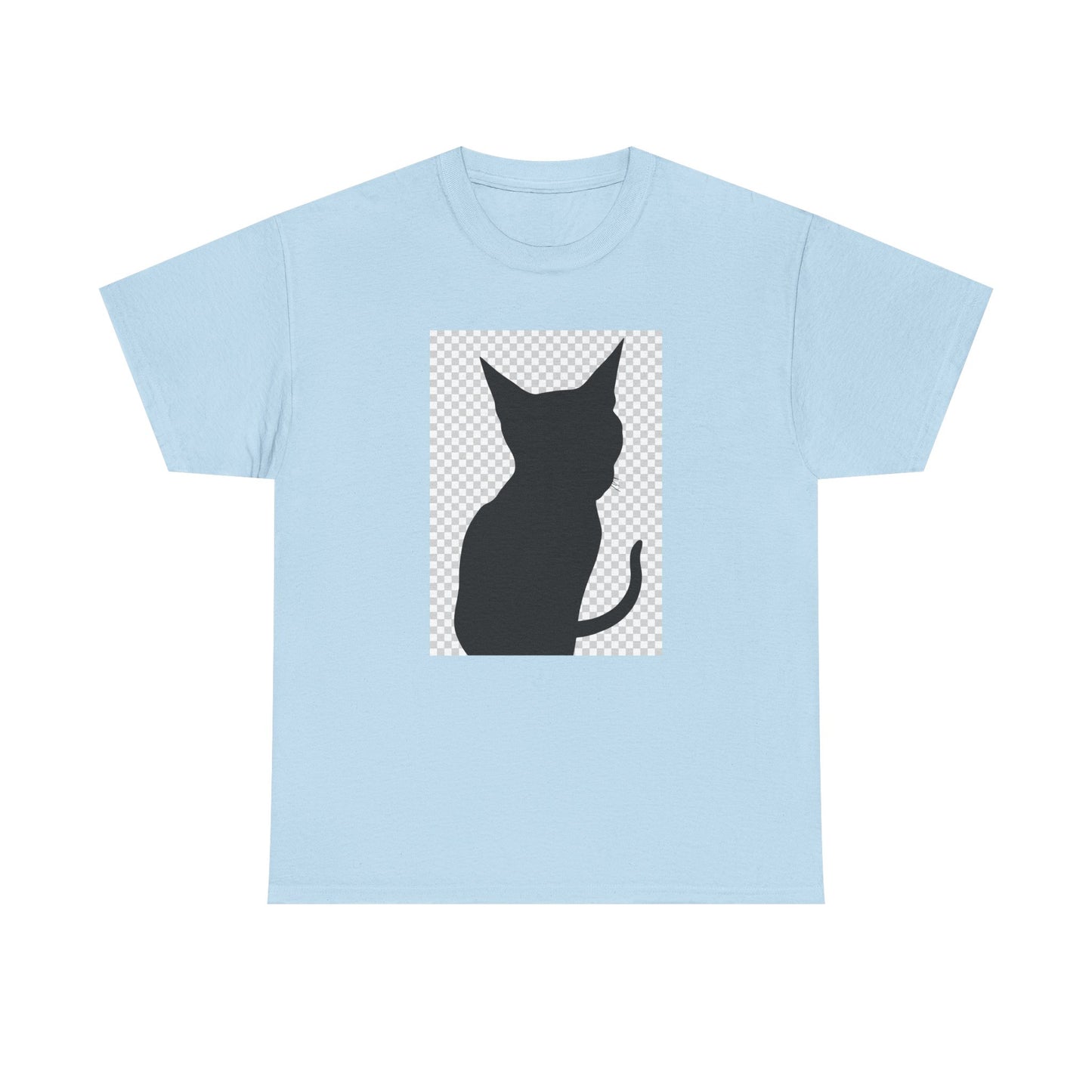 Cat Silhouette Unisex Tee — Heavy Cotton Graphic Shirt for Cat Lovers | HERARTSSSS