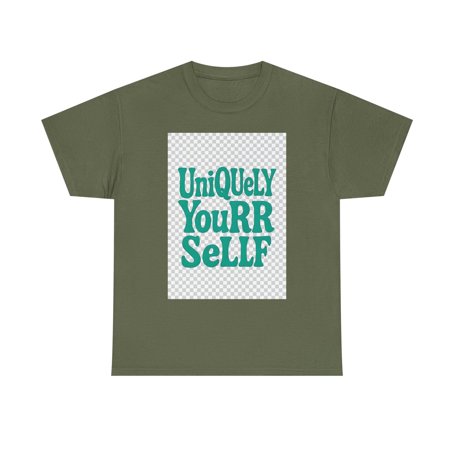 Uniquely You Unisex Heavy Cotton Tee – Empowerment Graphic Shirt, Everyday Comfort | HERARTSSSS