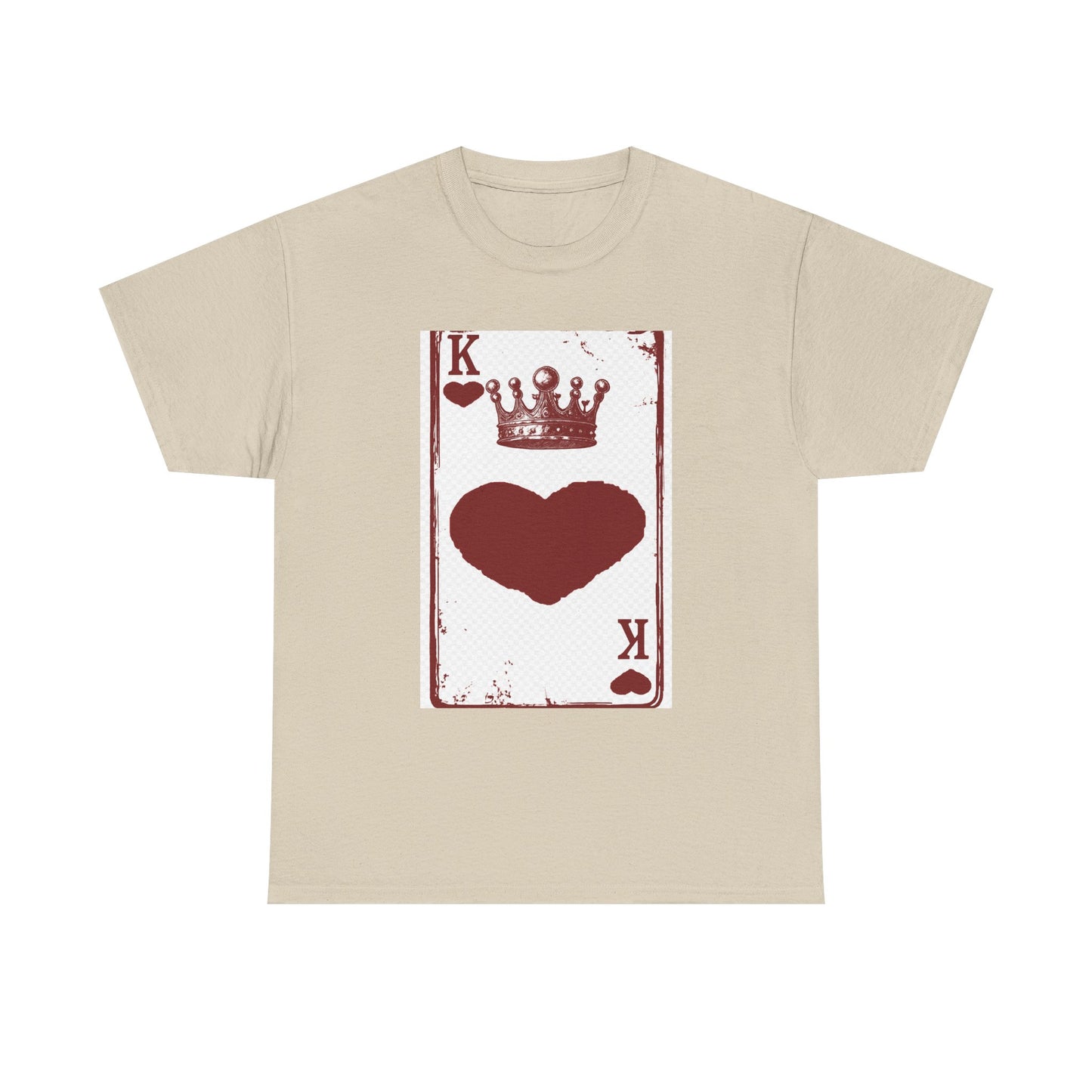 King of Hearts — Unisex Heavy Cotton Tee (Playing Card Graphic)