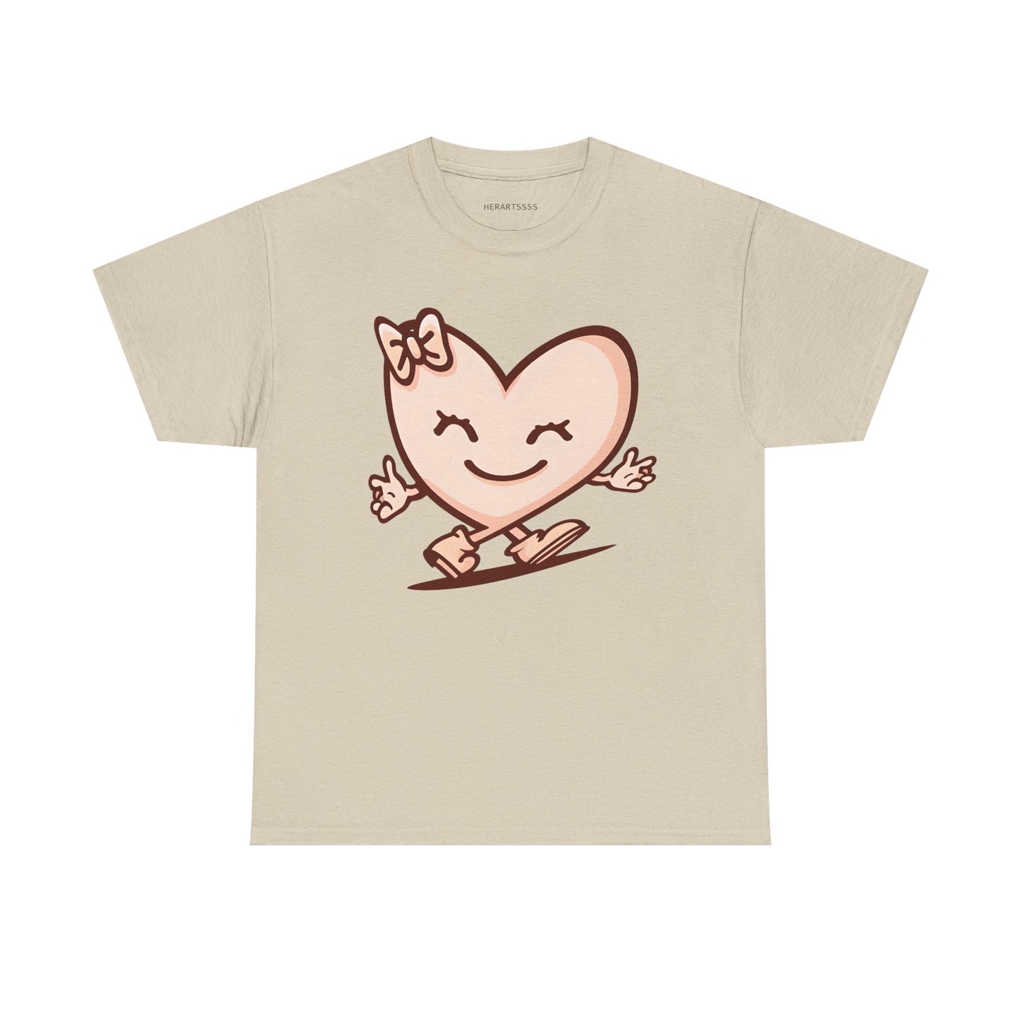 Heart Skating Tee, Cute Valentine Shirt, Unisex Cotton T-Shirt, Love Graphic Tee, Skater Gift, Couples Shirt, Birthday Present | HERARTSSSS™