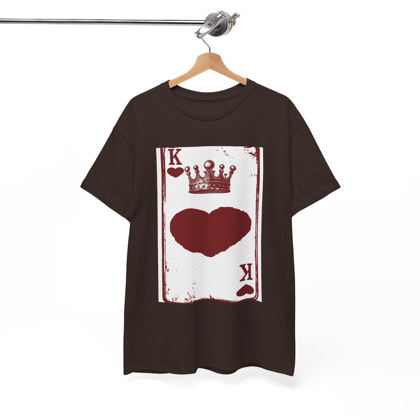 King of Hearts — Unisex Heavy Cotton Tee (Playing Card Graphic)
