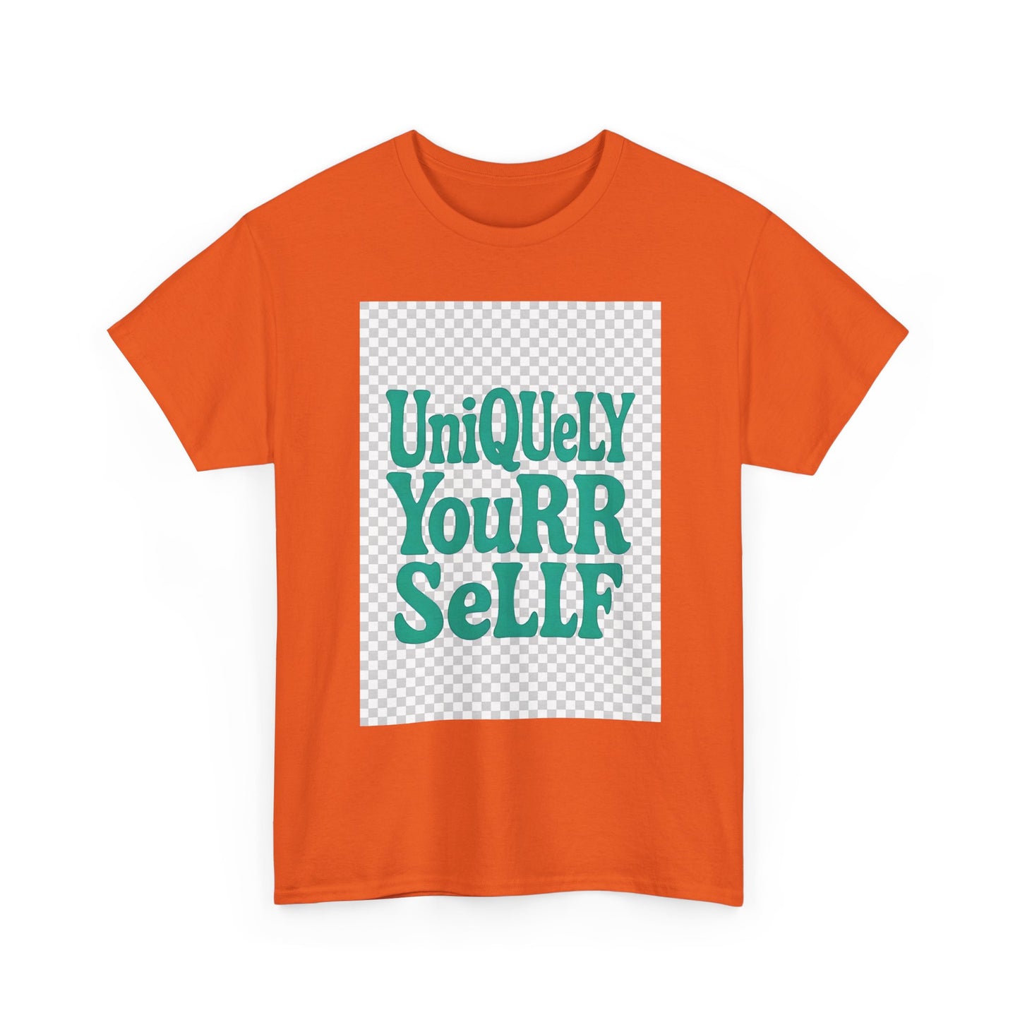 Uniquely You Unisex Heavy Cotton Tee – Empowerment Graphic Shirt, Everyday Comfort | HERARTSSSS