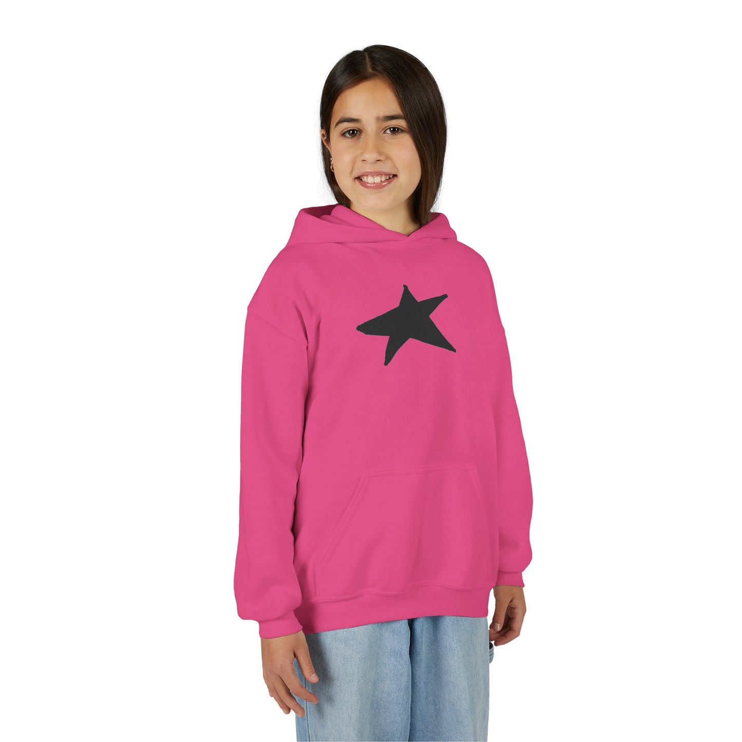 Youth Heavy Blend Hooded Sweatshirt — Cozy Kangaroo Pocket (50/50)