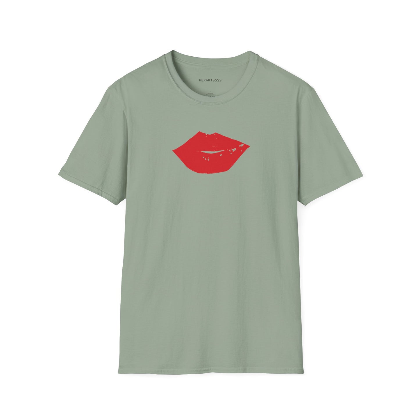 Kiss Mark Unisex Softstyle T-Shirt — 100% Ring-Spun Cotton | HERARTSSSS