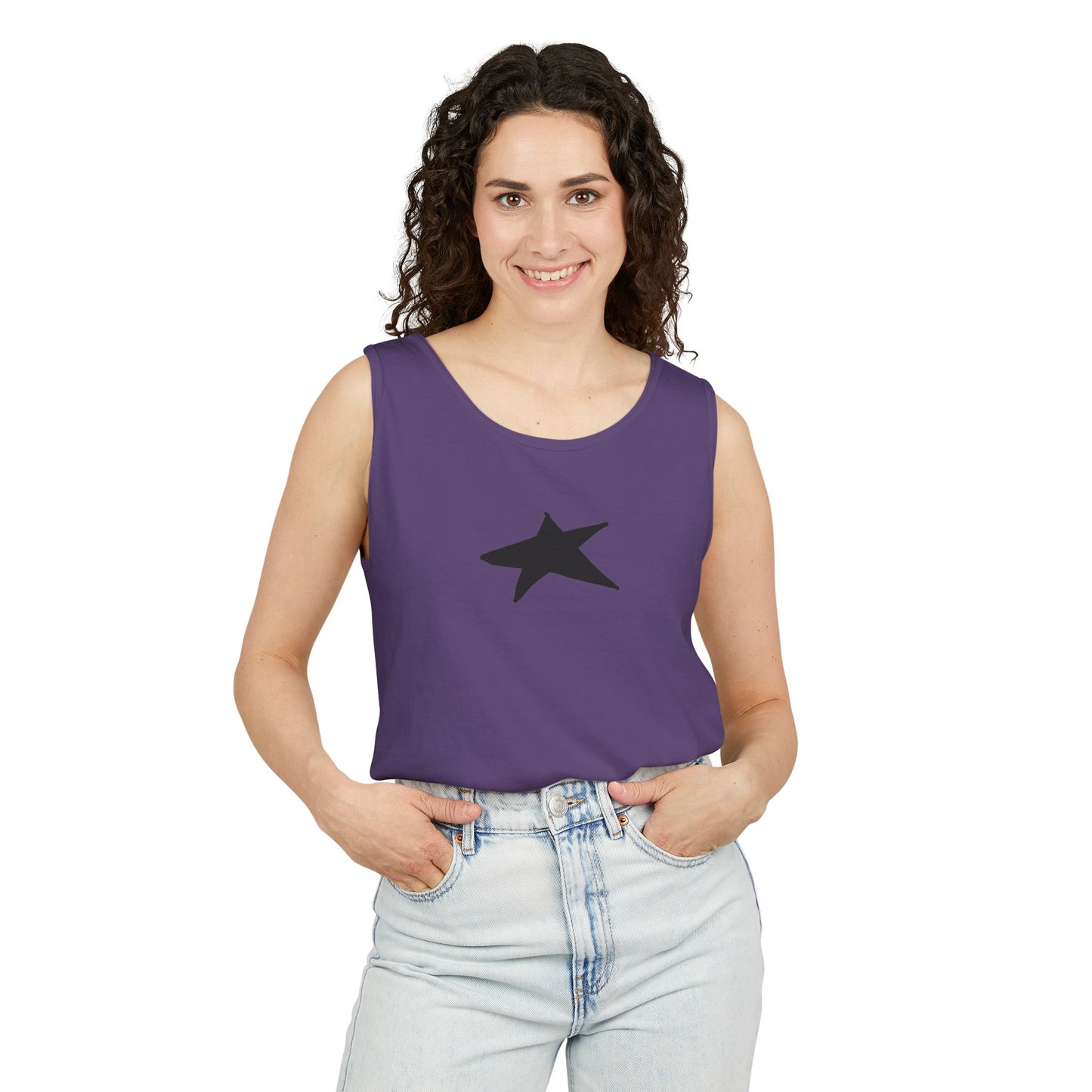 Unisex Star Garment-Dyed Tank Top — 100% Ring-Spun US Cotton