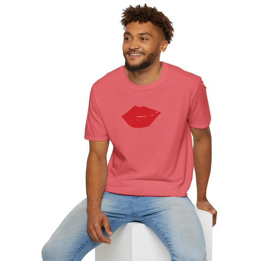 Kiss Mark Unisex Softstyle T-Shirt — 100% Ring-Spun Cotton