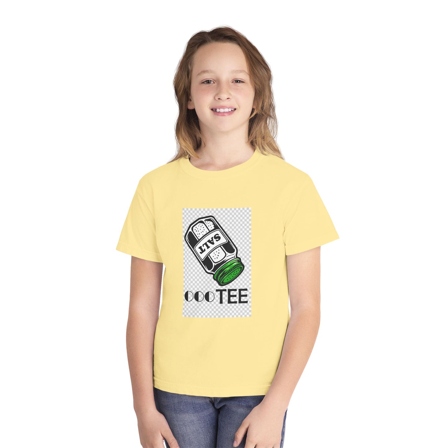 Salty Tee — Kids Garment-Dyed Coastal Tee (100% Combed Cotton)