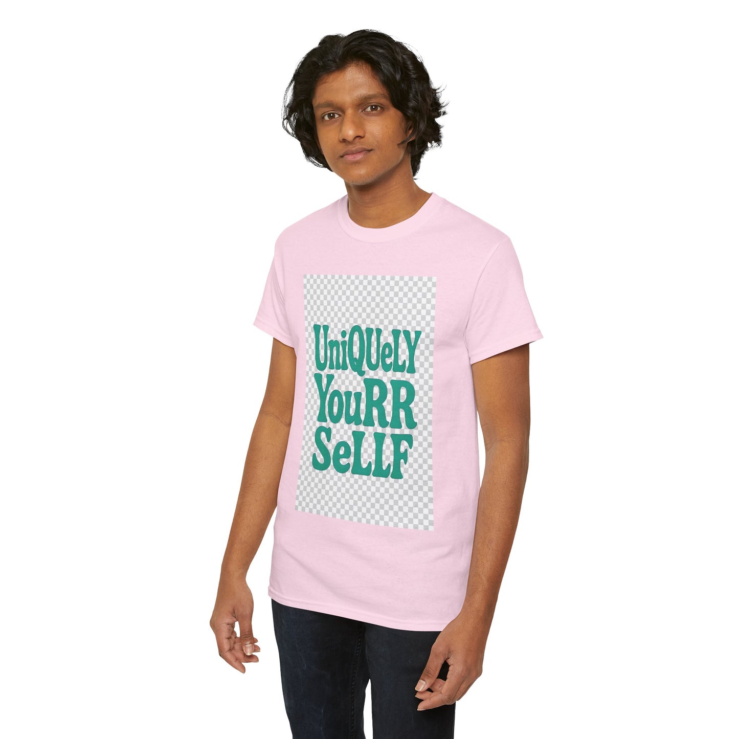 Uniquely Yourrsellf Unisex Heavy Cotton Tee – Empowerment Graphic Shirt, Everyday Comfort | UNIQUELY YOURRSELLF