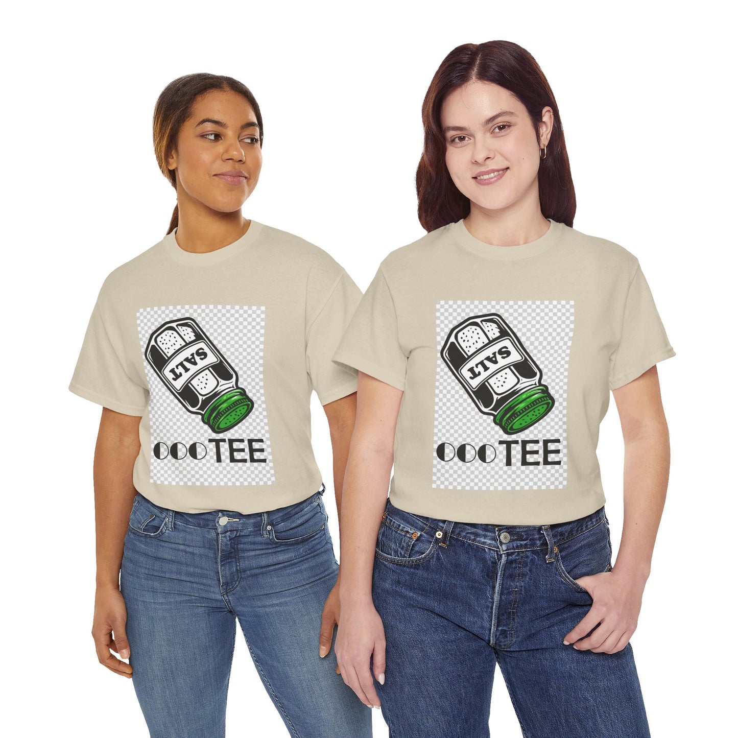 Salt TEE Shirt — Unisex Heavy Cotton Tee, Smooth Print Surface